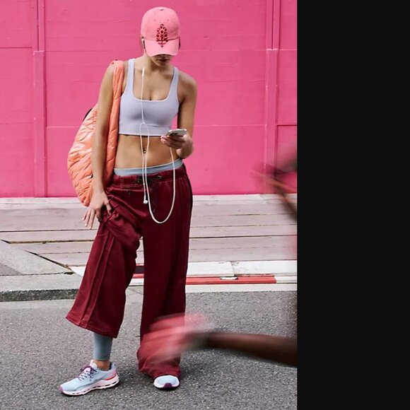 FP Movement by Free People Burgundy Wide Leg Pants - Picture 4 of 8